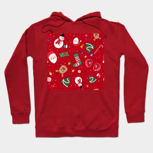 Happy new year theme pattern red Hoodie